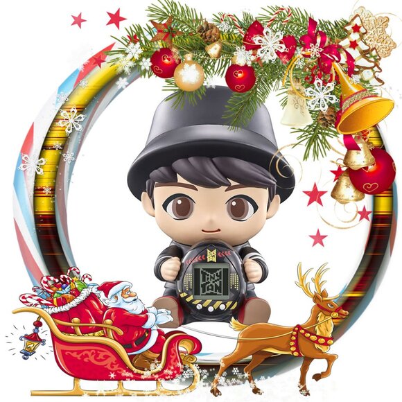 Bandai Tamagotchi Nano Tiny TAN Tamagotchi Vinyl Figures Set - Picture 6 of 7